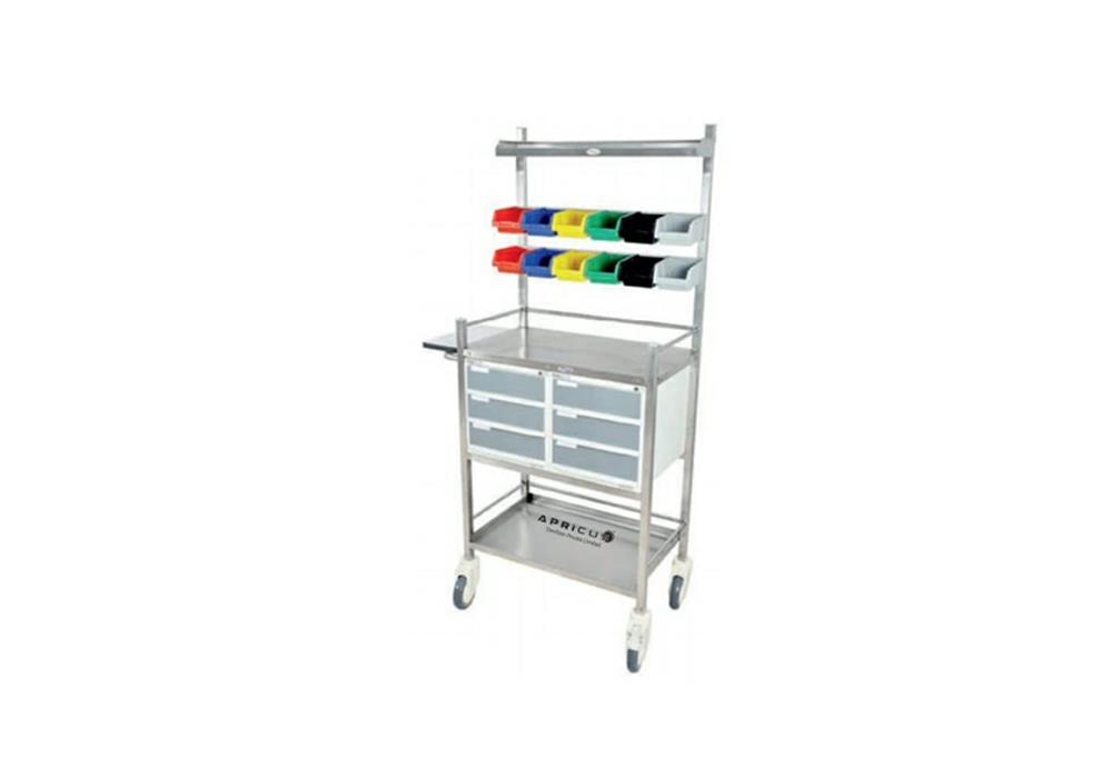 Emergency Crash cart Trolley SS